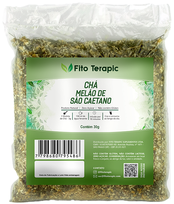 KIT 12 CHÁ MELÃO DE SÃO CAETANO 30G