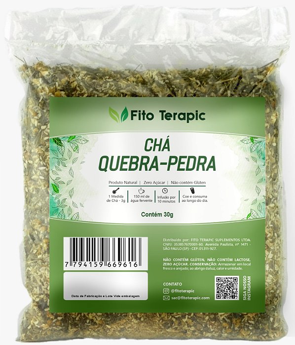 Kit 12 Chá Quebra-Pedra 30g