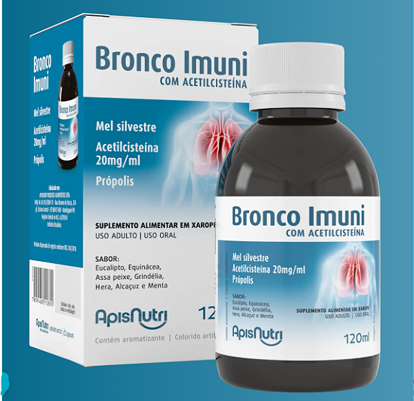 Kit 12 Bronco Imuni + Acetilcisteína (120ml) ApisNutri