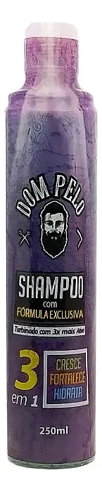 Shampoo Minoxidil Fortificante 3 Em 1 - Dom Pelo 250ml