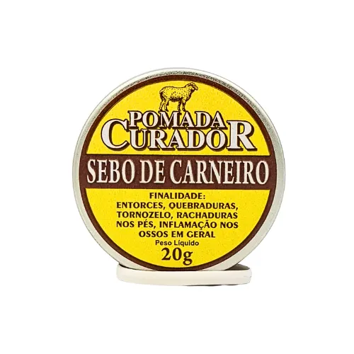 Kit 12 - Pomada Curador Sebo de Carneiro 20g
