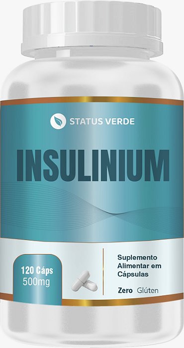 Insulinium 120 Cápsulas 500mg Status Verde