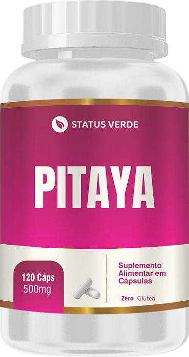 Kit 12 Pitaya 120 Cápsulas 500mg Status Verde