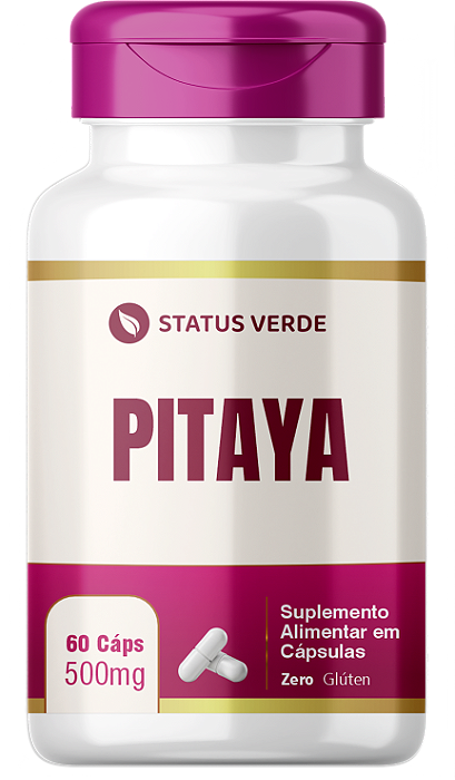 Pitaya 60 Cápsulas 500mg Status Verde