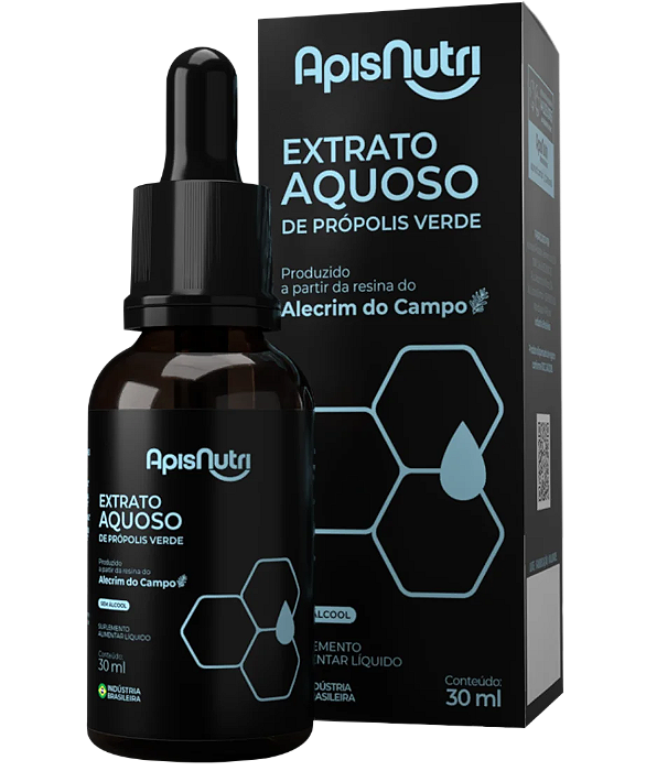 Extrato Aquoso de Própolis Verde 30 ml - Apisnutri