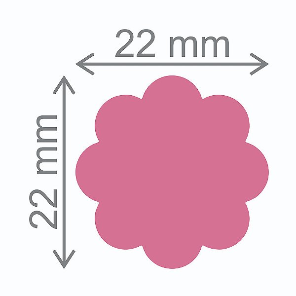 Furador Artesanal Jumbo Flor 8 Pétalas - Exclusivo Para Papel - 22mm x 22mm