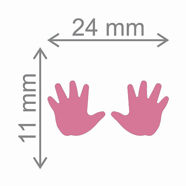 Furador Artesanal Jumbo Mãozinhas - Exclusivo Para Papel - 13mm x 23mm