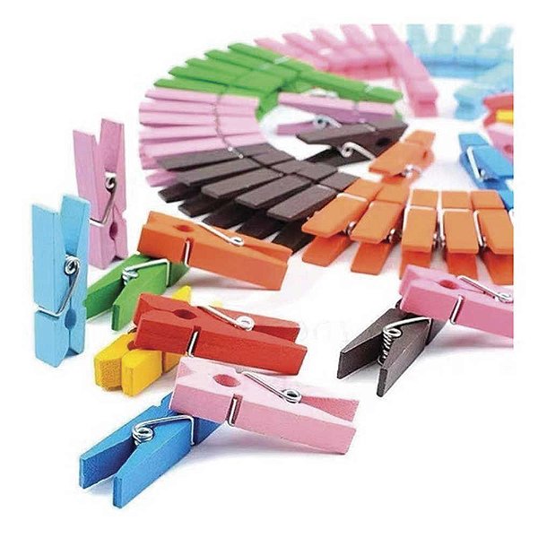 Enfeite Decorativo Pregador Mini - 50 Unidades