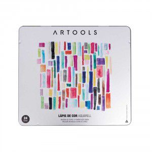 Lápis de Cor Aquarell - 24 Cores + 1 Pincel - Artools