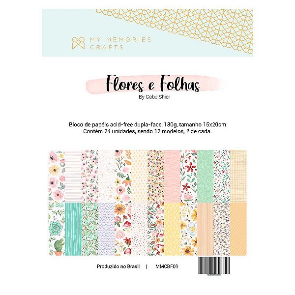 Bloco de Folhas A5 - Flores e Folhas - By Gabe Shier
