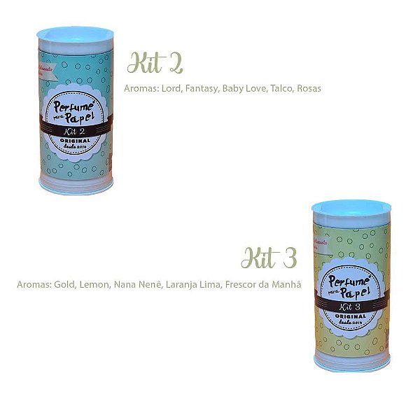 Kit Perfume Para Papel - 5 Frascos de 15 ml