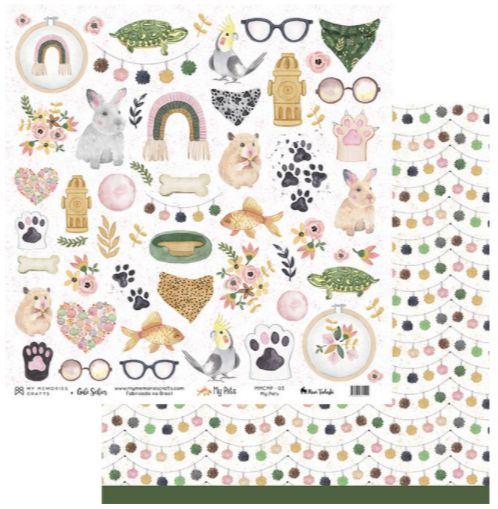 Scrap Dupla Face My Pets - MMCMP-03