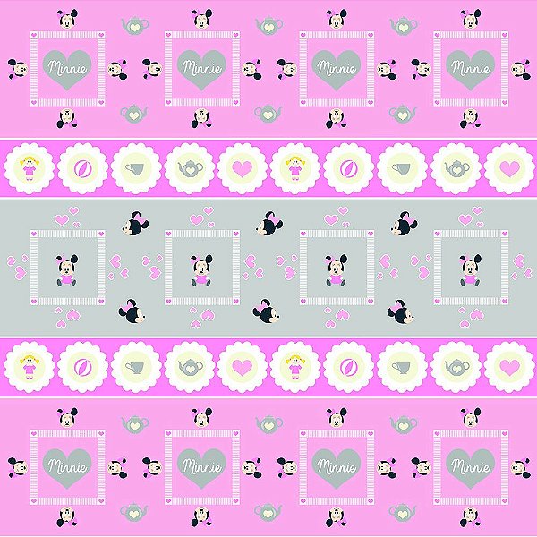 Scrap Dupla Face Baby Minnie 1 Forminhas e Toppers - 19318 - Toke e Crie