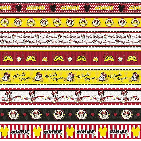Scrap Dupla Face Minnie Mouse 2 Faixas - 19304 - Toke e Crie