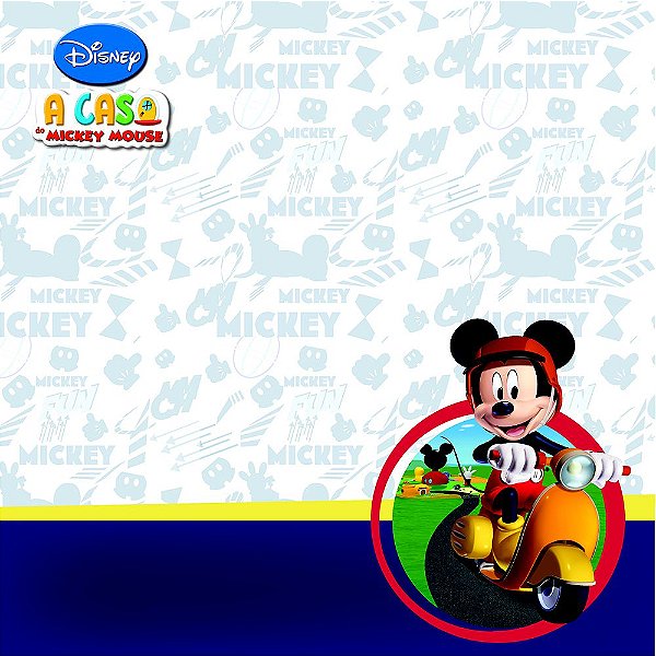 Scrap Dupla Face A Casa do Mickey 2 Paisagem - 19687 - Toke e Crie