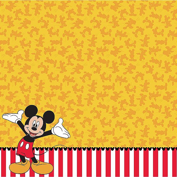 Scrap Dupla Face Mickey Mouse 2 Barrado - 19312 - Toke e Crie