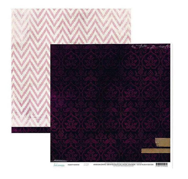 Scrap Dupla Face Hawthorne - Velvet - 314106