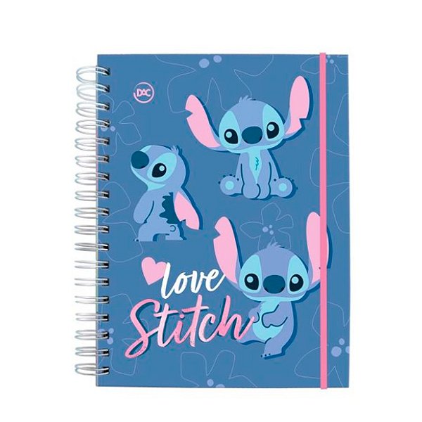 Caderno Smart Universitário Stitch - Folha Reposicionável