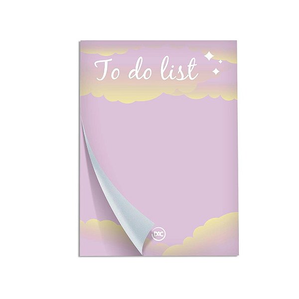 Bloco To Do List Sem Pauta