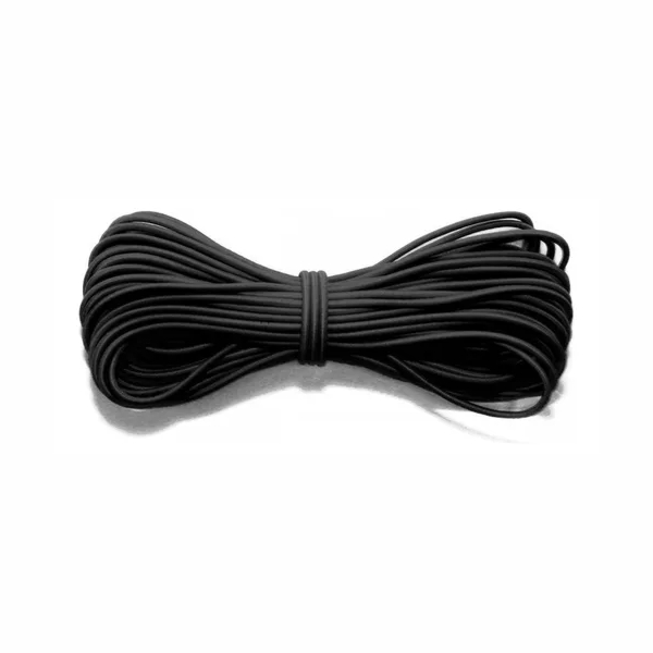 Elástico Roliço Preto - 2,8mm - 10m