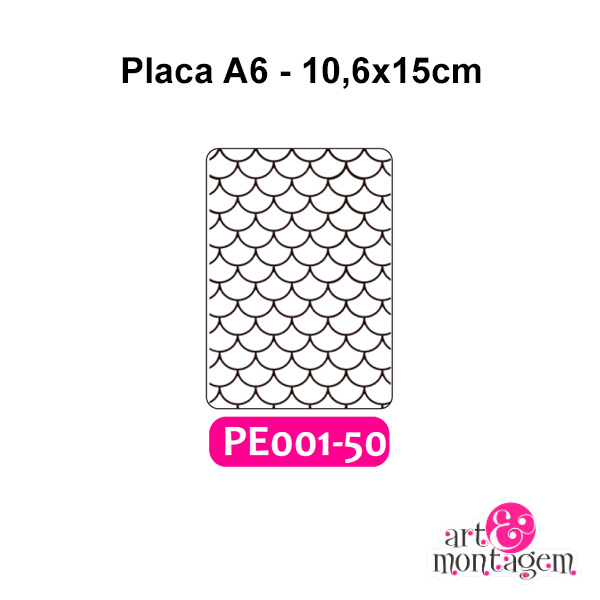 Placa Para Relevo (Emboss) 2D - PE001-50 - A6 - Art & Montagem