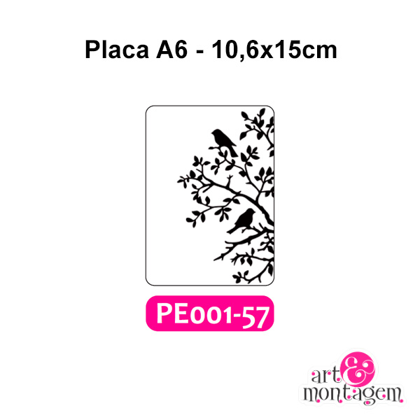 Placa Para Relevo (Emboss) 2D - PE001-57 - A6 - Art & Montagem