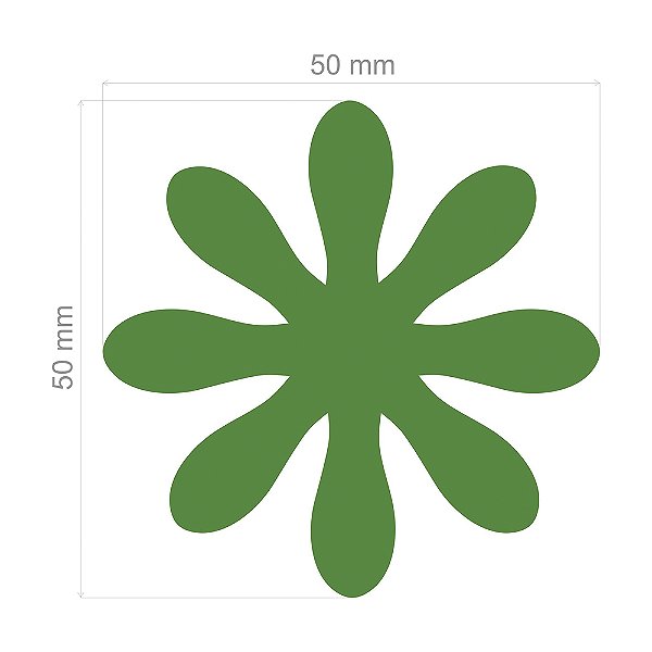 Furador Artesanal Extra Gigante Alavanca Margarida - Exclusivo para Papel - 50mm x 50mm