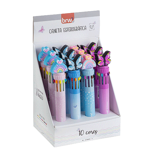 Caneta esferográfica divertida 0.7mm dreams - 10 cores