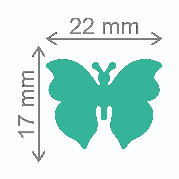 Furador Artesanal Jumbo Premium Borboleta 2 - 17mm x 22mm