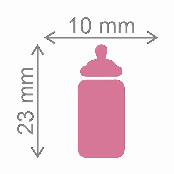 Furador Artesanal Jumbo Mamadeira - Exclusivo Para Papel - 23mm x 10mm