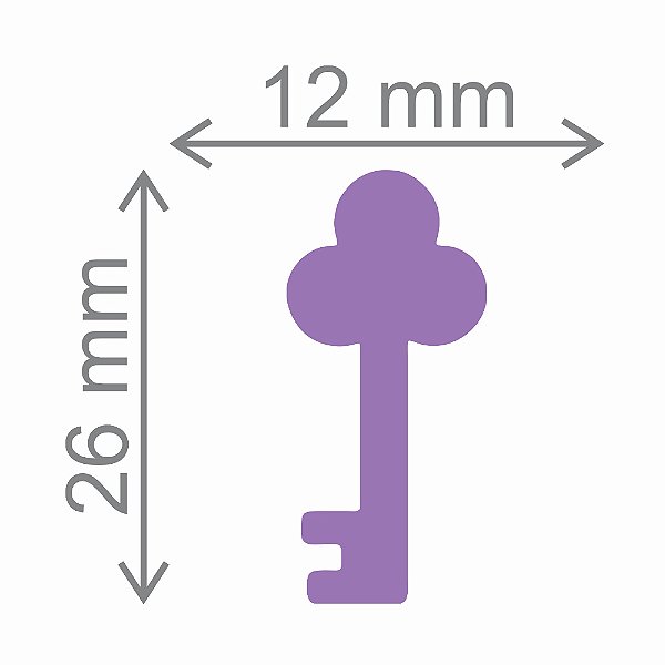 Furador Artesanal Gigante Chave - Exclusivo Para Papel - 26mm x 12mm