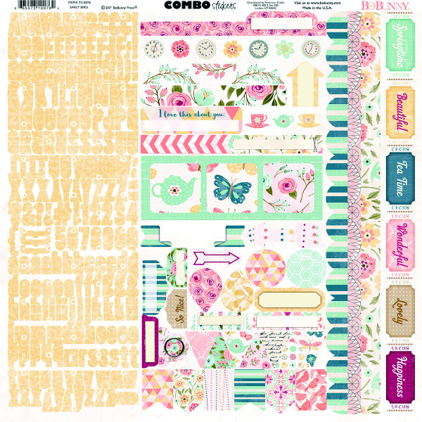 Adesivos Early Bird - Combo Stickers - 7310076