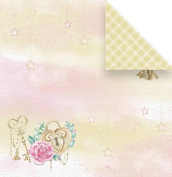 Scrap Dupla Face Vai com Fé - O Amor nos Une - Juju Scrapbook