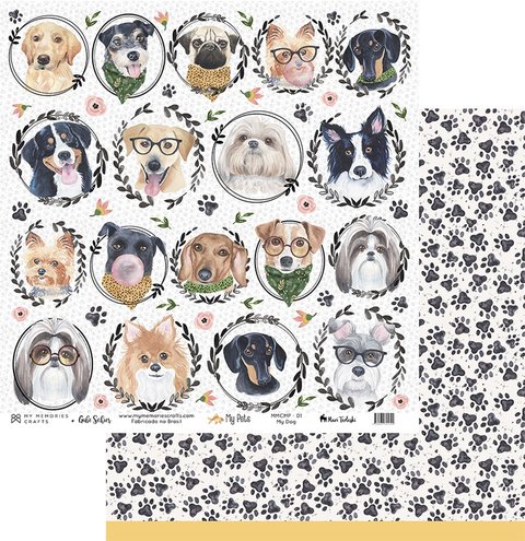 Scrap Dupla Face My Pets - MMCMP-01