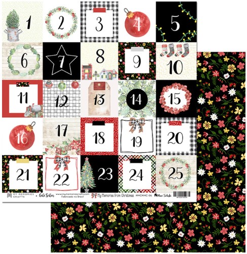 Scrap Dupla Face My Memories From Christmas - MMCMMC-06