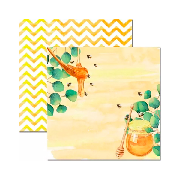 Scrap Dupla Face Honey Bee 4 - SC-522