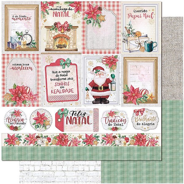 Scrapbook Dupla Face Natal SND-140 - Litoarte