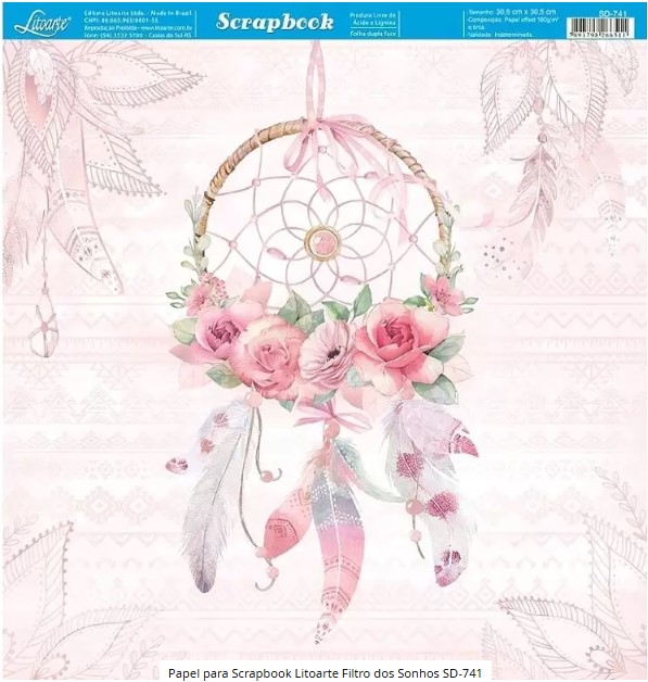 Scrapbook Dupla Face SD-741 - Litoarte