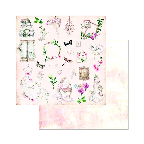 Papel para Scrapbook - Coleção Yes I Do ! 6 - Dany Peres Design