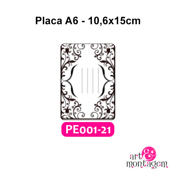 Placa Para Relevo (Emboss) 2D - PE001-21 - A6 - Art & Montagem