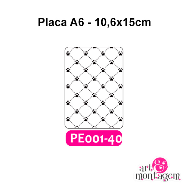 Placa Para Relevo (Emboss) 2D - PE001-40 - A6 - Art & Montagem