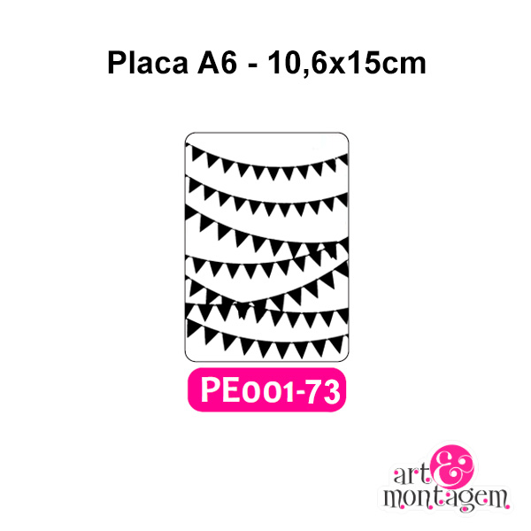 Placa Para Relevo (Emboss) 2D - PE001-73 - A6 - Art & Montagem