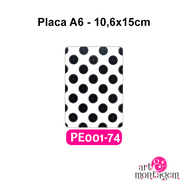 Placa Para Relevo (Emboss) 2D - PE001-74 - A6 - Art & Montagem