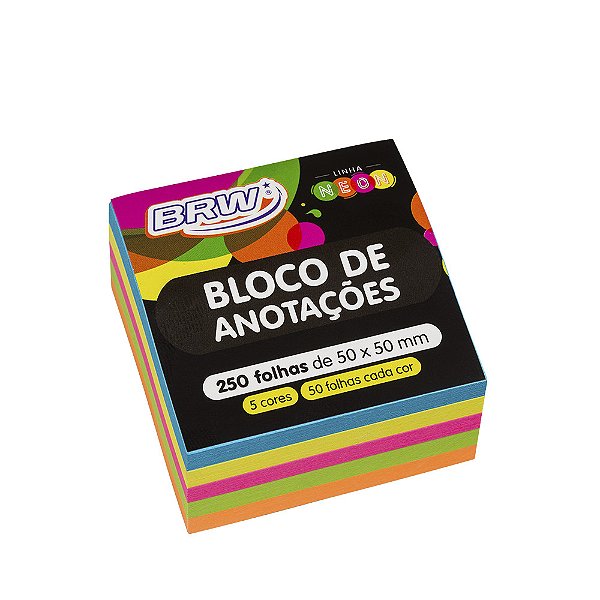 Bloco Smart Notes Neon 76mm x 76mm - BRW
