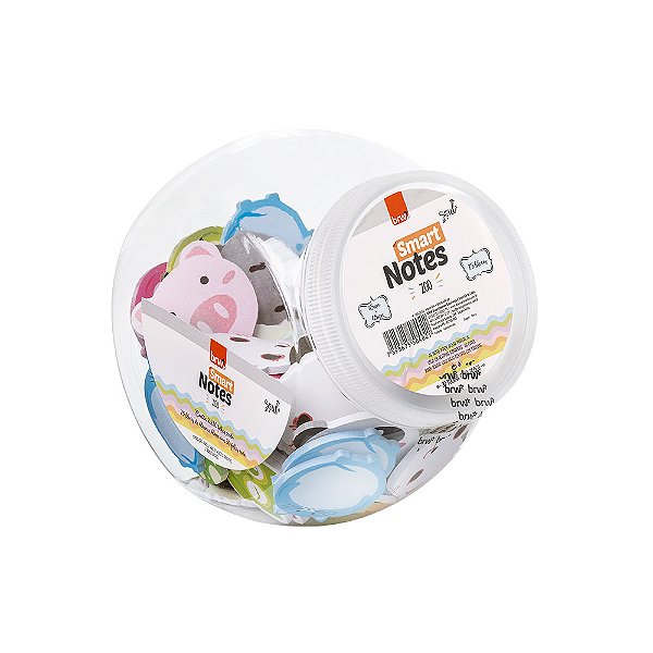 Bloco Smart Notes Zoo 45Mm x 45mm - BRW