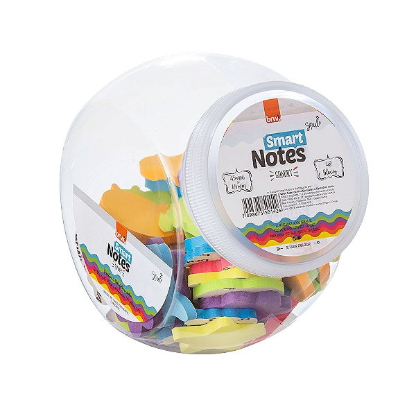 Bloco Smart Notes Formas Neon 45Mm x 45mm - BRW