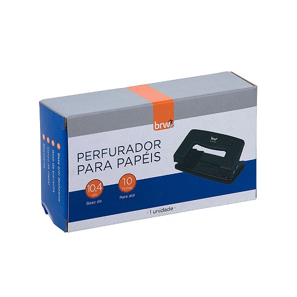 Perfurador Para Papéis 2 Furos- 10Fls
