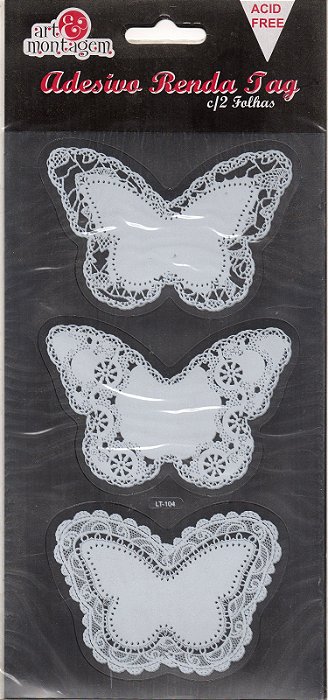Adesivo Renda Tag C/2 Folhas- Art&Montagem