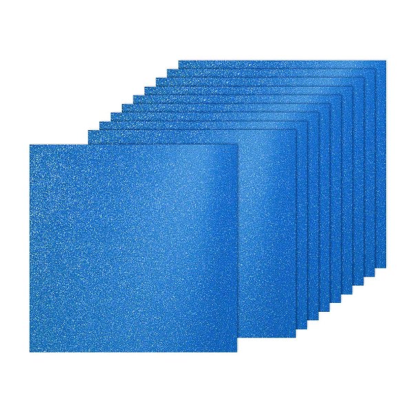 Papel Glitter Azul- 30x30