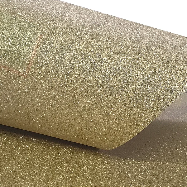 Papel Glitter Bege/Ouro- 30x30